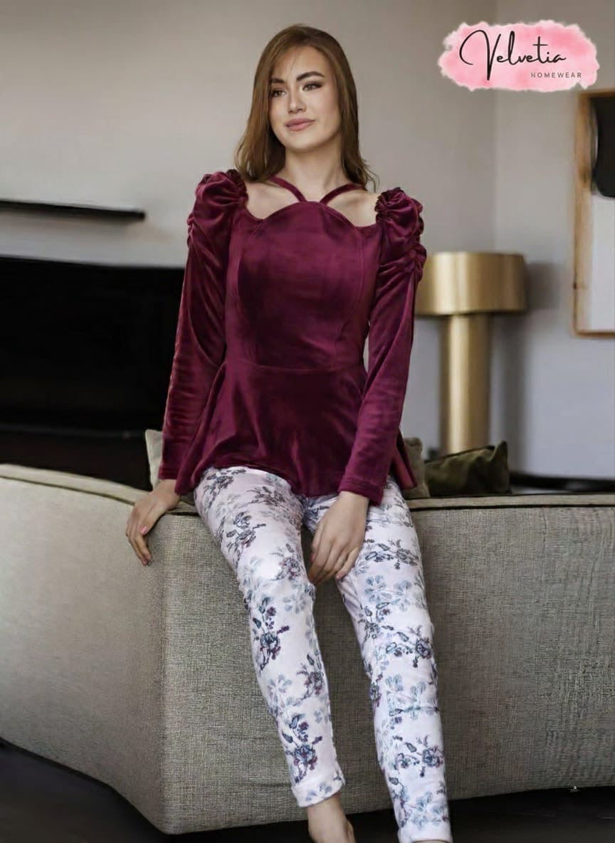 بيجامة شتوية نسائية مقاس واحد 7013