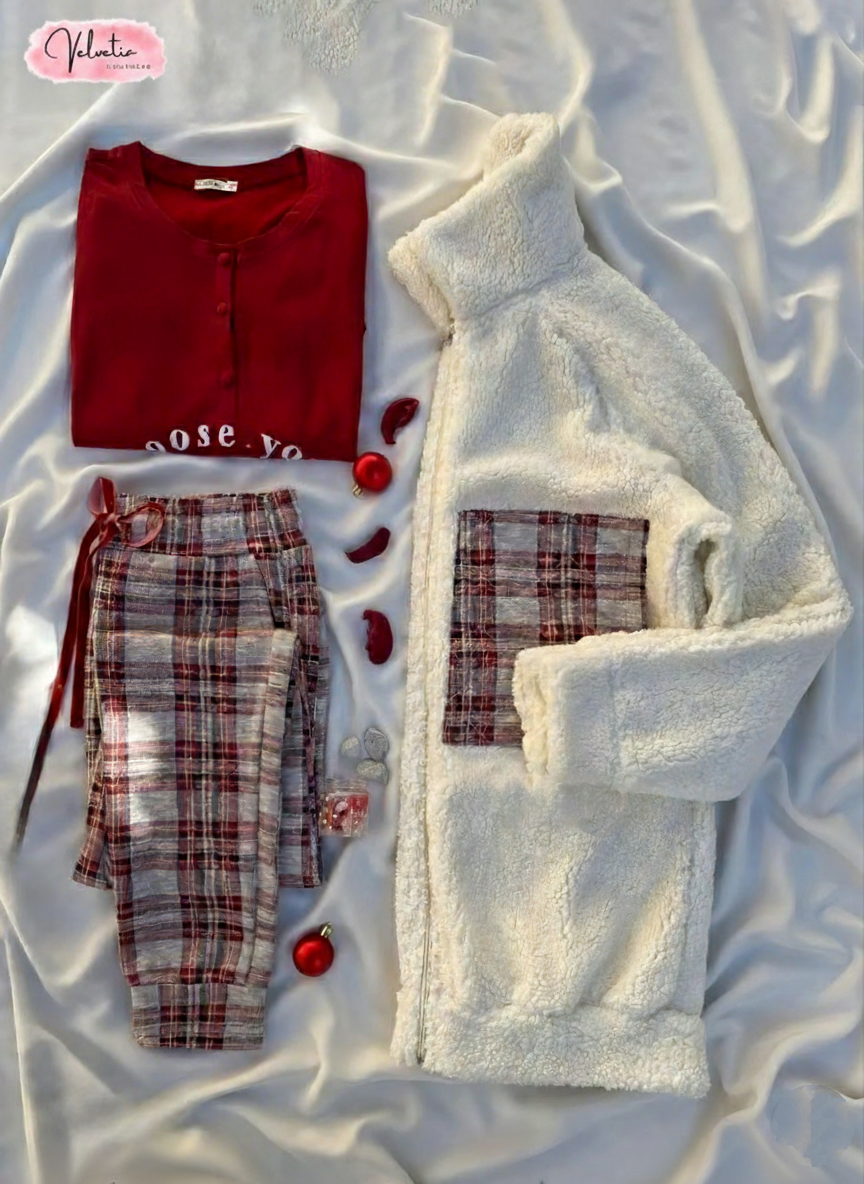 بيجامة شتوية نسائية Sy5616